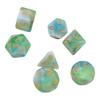 7PCS Polyhedral Number Dice Set Acrylic Table Board Game Dice Toys Waterproof Wear Resistant