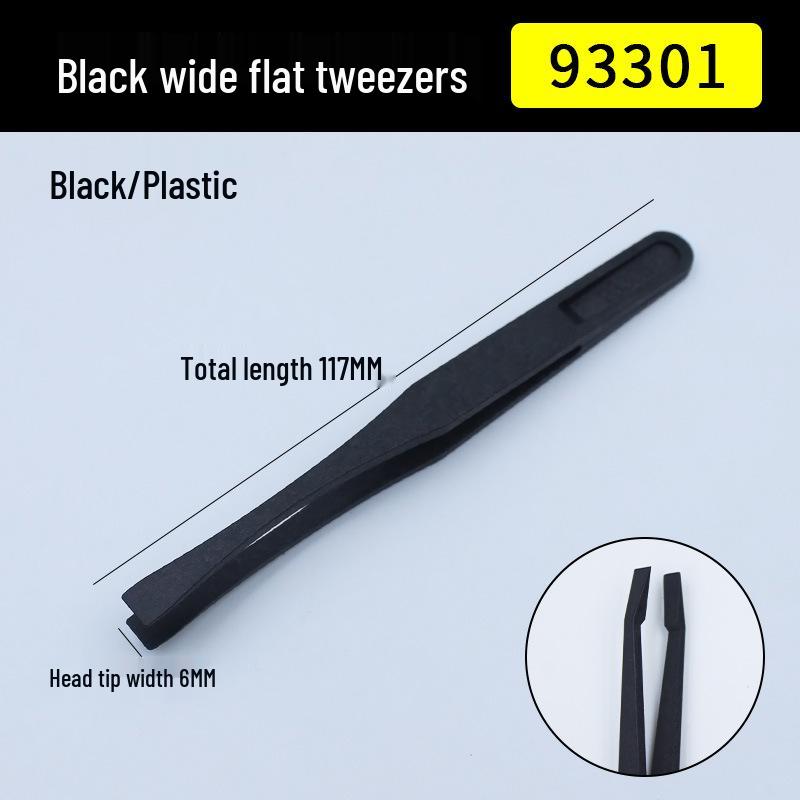 Insulated Anti-static Black Nylon Tweezers for Electronics Repair
