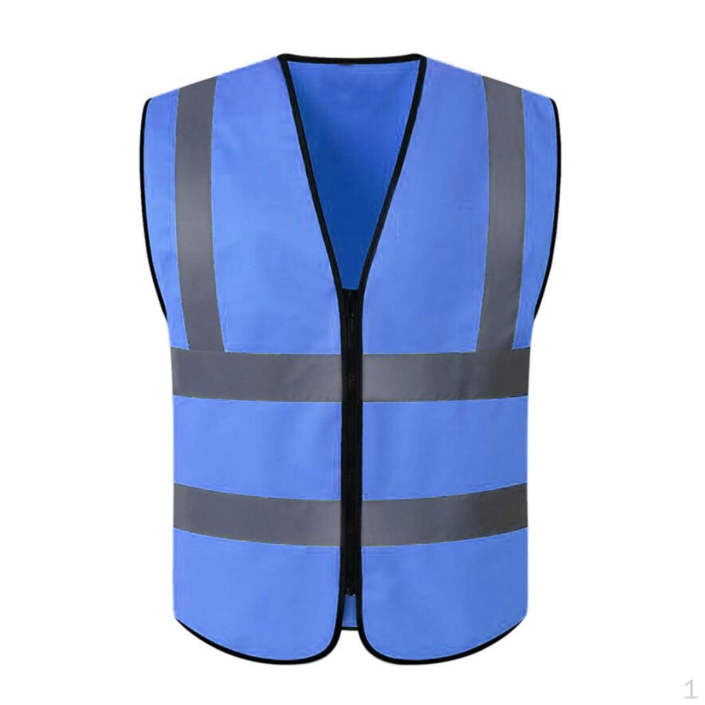 with Reflective Strips Size Blue