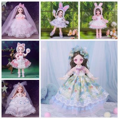 DIY Dress Up 30cm Dolls Clothes Fashion 1/6 Dress Up Doll DIY Clothes  Girl Toys