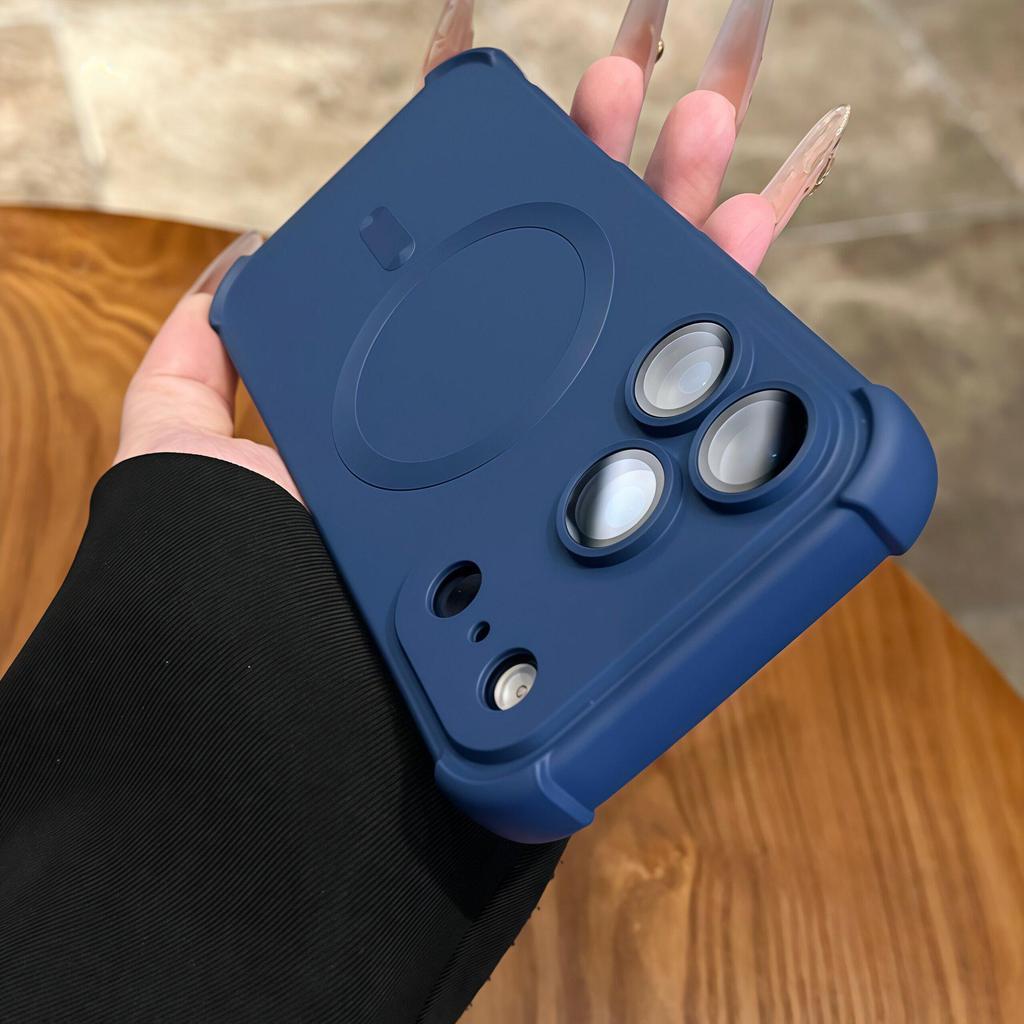 Magnetic Skin-Feel Drop-Proof Case with Lens Film for iPhone 17 Pro Max