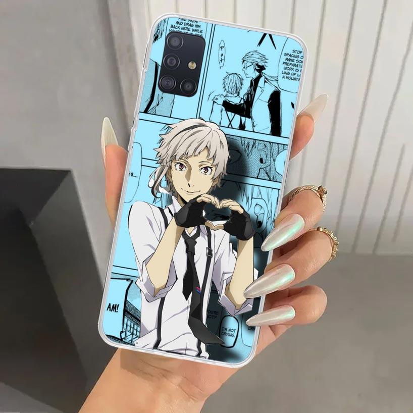 Bungo Stray Dogs Manga Phone Case for Samsung Galaxy A52 A32 A22 A12 A02S A50S A30S A10S Note 20 Ultra 10 Plus S10 A31 A20 A71 A