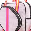 Badminton Shoulder Bag Large Handbag for Adults Pickleball Racquet Orange