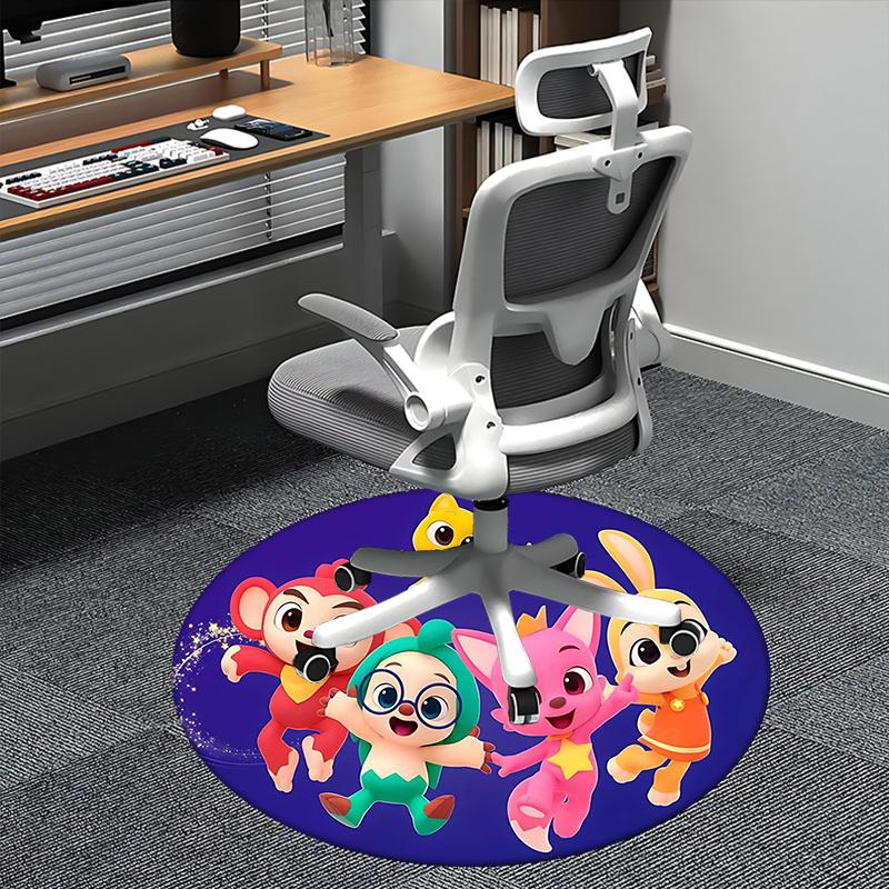 

Коврик для стула Pororo, Круглый ковер - Ковер для офиса, Машинная стирка, Нескользящий, Подходит для гостиных, спален, прихожих и тематических праздников 80cm by 80cm