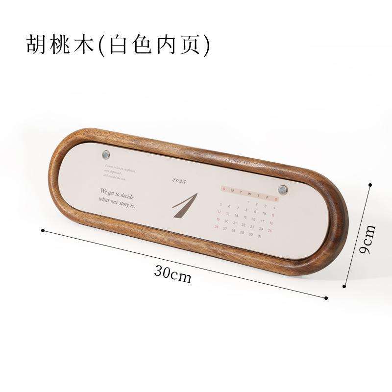 Solid Wood Creative Annual Calendar Solid Wood Office And Living Room Desktop Display Calendar Book New Style