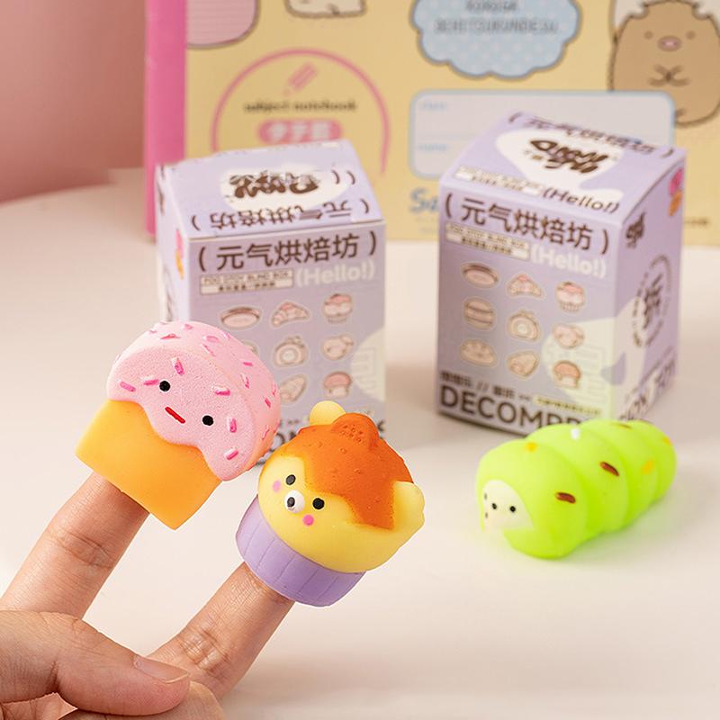 Cartoon Simulierte Burger Pizza Weichgel Eis Überraschungsbeutel Überraschungsbox Stil Spielzeug Ornamente Dekompressionsspielzeug