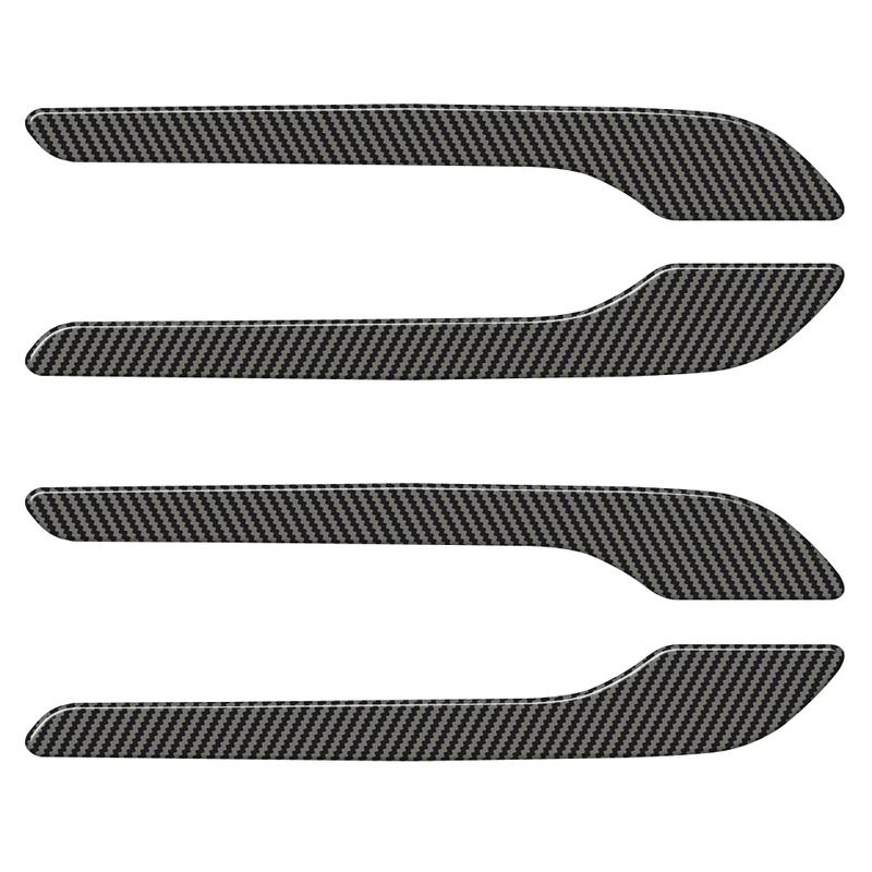 Car Door Handle Cover For Tesla Model Y -2025 Model 3 2017-2025 ABS Imitation Carbon Fiber 4Pcs Auto Interior Accessories