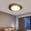 Nordic LED Wooden Ceiling Light For Living Room Bedroom Study Pebble Acrylic Entrance Hallway LED Indoor Decor Ceiling Lamps