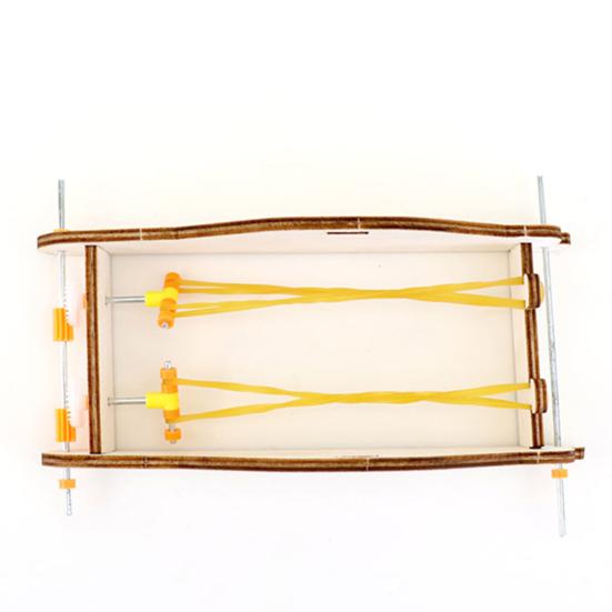 1 Set Car Science Double Power Rubber Band DIY Toy Handmade Accessories Creativity & Hands-on Skills Training