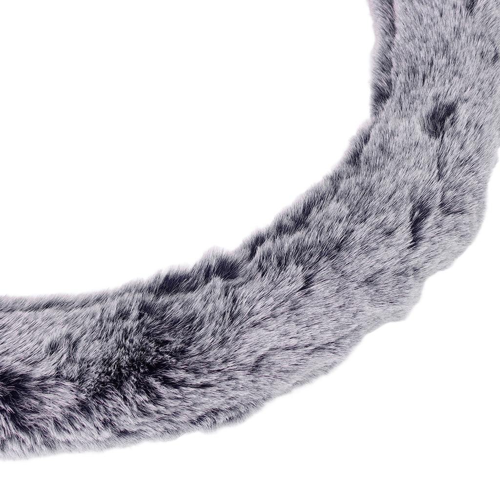 15 Inch Steering Wheel Cover Imitation Wool Plush Auto Steering Wheel or Interior Accessory for Men Women