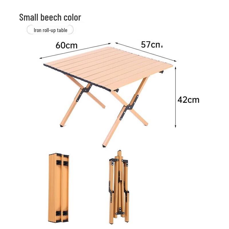 KIYERSY Outdoor Folding Picnic Roll-Up Table