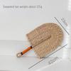 Vietnamese Seaweed Straw Fan: African-Style Wall Decor & Handheld Palm Leaf Fan