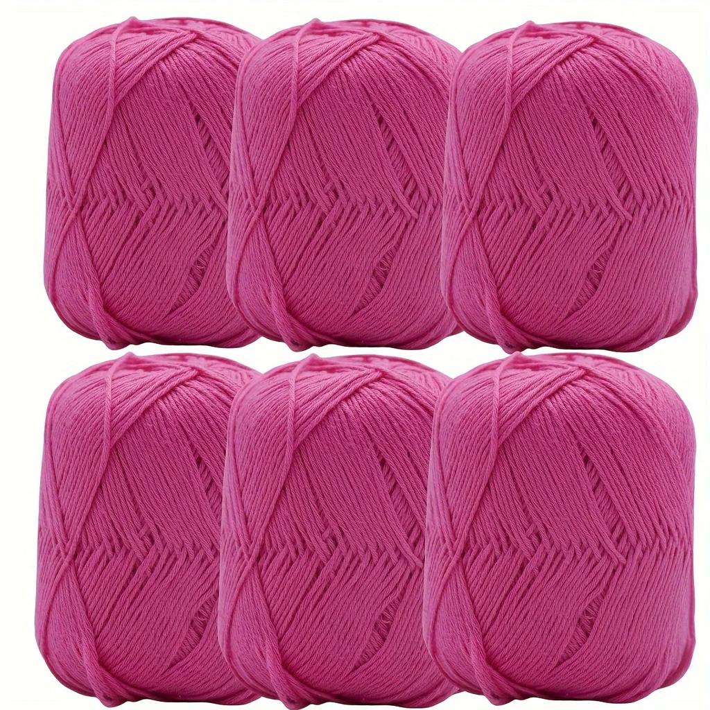 100% Cotton Yarn for Crocheting and Knitting, Medium-Weight DIY Craft Yarn for Sweaters,Scarves,Hats,Gloves - 50g/170m Per Skein