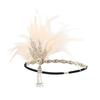 Handmade Wedding Headband Retro Rhinestone Pearl Hair Accessories for Halloween Costume Carnival