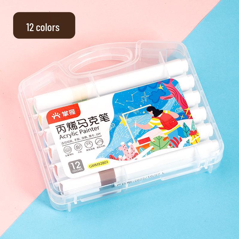 Master Soft Tip Acrylic Markers & Layerable Color Pencils with Art Brushes for Kids