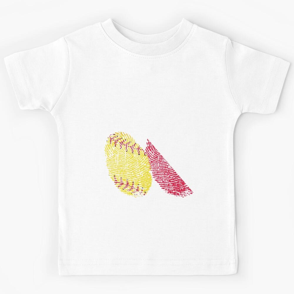 IT S IN MY DNA Softball - Poland Flag Fingerprint Kids T-Shirt 170