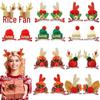Glitter Reindeer Antler Hair Clips for Christmas Party