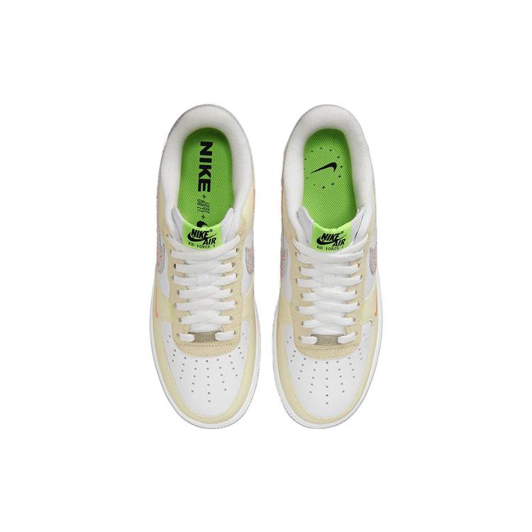 New Nike Air Force 1 '07 LV8 'Just Stitch It White Shade Green' FB1852-111