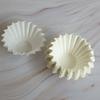 100 Pcs Durable 185mm Coffee Filter Paper Round Shape Flat Bottom Disposable Coffee Strainer Paper Filter Home Use