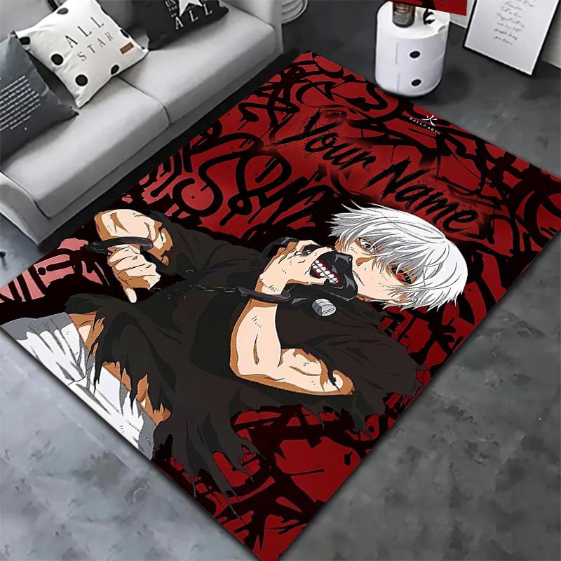Tokyo Ghoul Theme Custom Name Carpet Rug For Living Room Bedroom Home Sofa Decoration Kids Play Nonslip Floor Mat