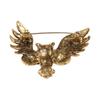 Temperament Vintage Owl Brooch Owl Shape Ancient Bronze Owl Corsage Rhinestone Owl Shape Pin  Women