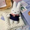Cute Miffy Little Rabbit And Poppy Pig Cartoon Limited Edition Sailor Suit Plush Doll Bag Hanging Keychain Accessories Ornament