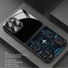 Aircraft Instrument Tempered Glass Case for iPhone 17 Pro Max 16 15 14 13 12 11 Pro Max 16E 17Air X XR XS 7 8 Plus SE2 Cover