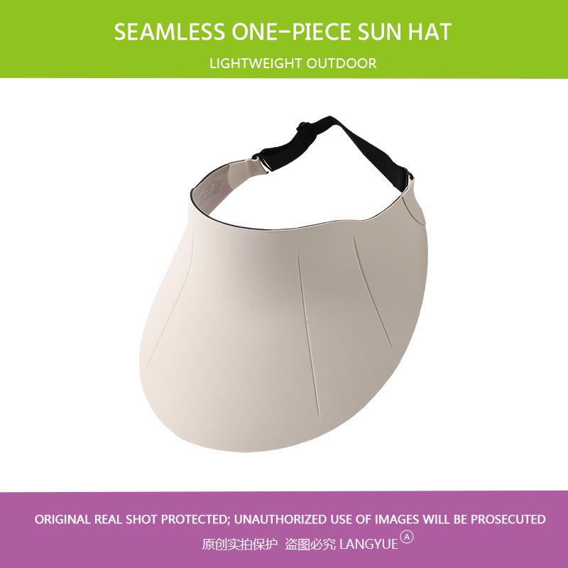 Women's Summer Adjustable Foldable Open-Top Sun Hat with Large Brim for Outdoor Travel