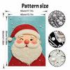 DIY Frameless Pearl Painting Kit Festive Santa Claus Cozy Home Decor 3D Shiny Bead Art Canvas Relaxing Craft Gift for Adults