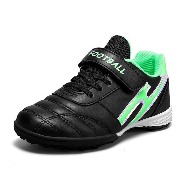 

2025 Size 31-40 Hook Loop Fastener Football Shoes Outdoor Grass Training Football Shoes Professional Anti Slip Lightweight 40