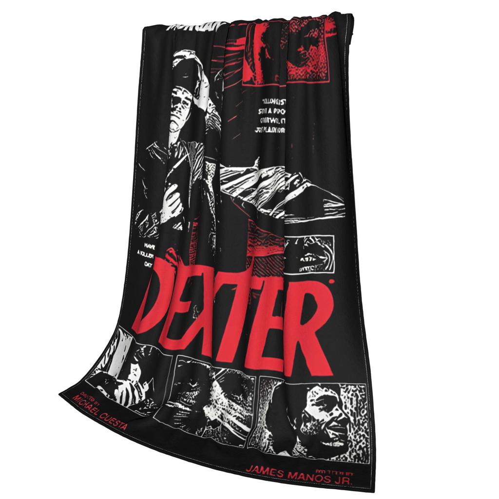 Cozy Dexter Morgan Blanket Stuff Sofa Decorative Blanket Throw Ultra-Soft Fleece for Outdoor