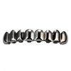 New HIP HOP Grillz Brass Gold Plated Set Plain 8 Teeth Top Bottom With Gold Rose Gold Silver and Black Grillz Teeth Body Jewelry