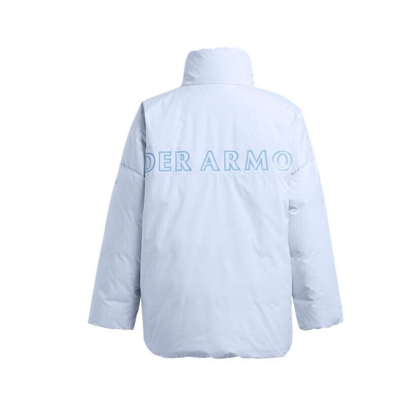Under Armour Echo Womens Outdoor Series Sports Warm Stand Collar Short Duck Down Jacket Women Jacket Cloud-Mist-Blue 1388429-464