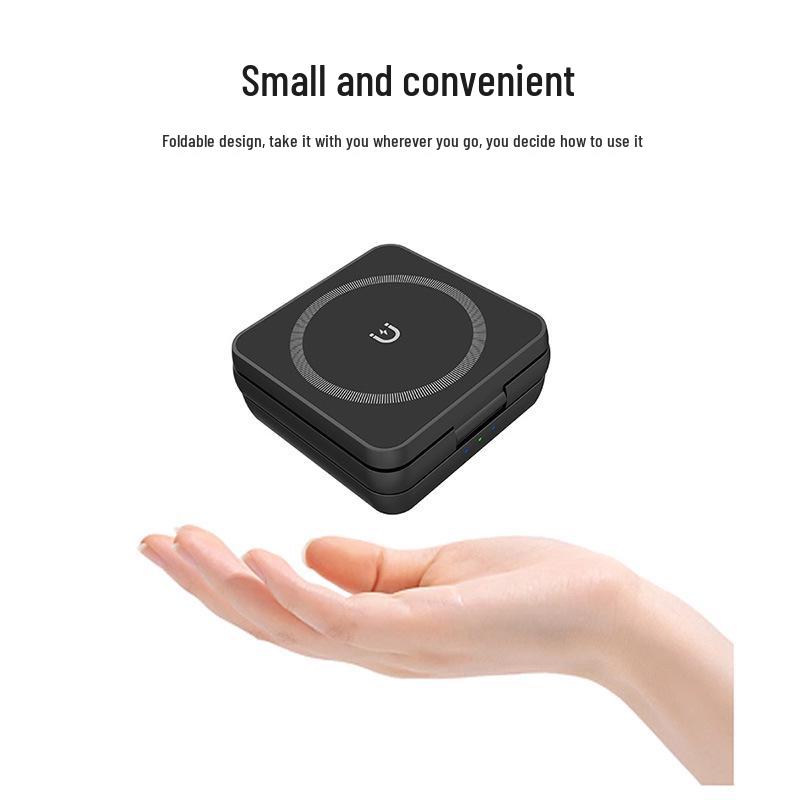 3-in-1 Foldable Magnetic Wireless Fast Charging Phone Holder for Apple