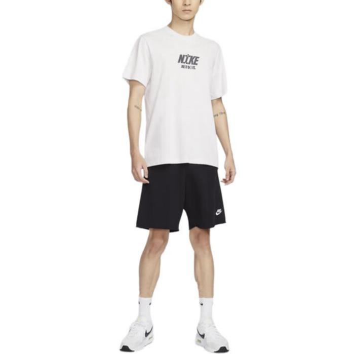 Nike T Shirts Men's White Crew Neck Moderate FV3766-094