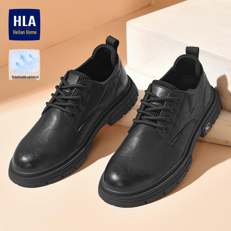 HLA Men s Outdoor Casual Leather Work Shoes 42