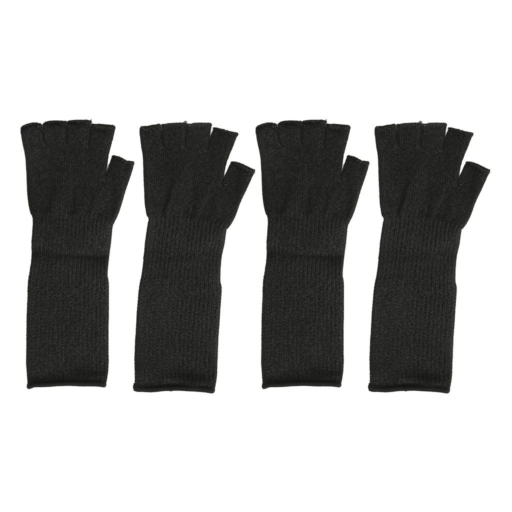 2 Paar Schnittfeste Sicherheitsärmel 5 Stufen Verhindern Kratzer Armschutz Ärmel mit Finger H