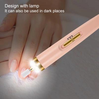 Yousheng 1 Set Elektrikli Tırnak Zımparası Yüksek Hızlı Şarj Edilebilir Plastik Manikür Parlatma Makinesi Tırnak Matkap Dosya Zımpara Kiti Kadınlar İçin