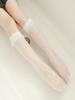 Thin transparent lace lace calf socks JK black and white stockings for women