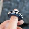 Stainless Steel Mechanical Fidget Ratchet Ring EDC Toy Haptic Fingertip Metal Stress Spinner Fidget Toys Adult Gifts