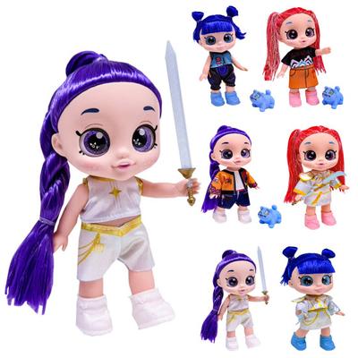 10 Inch Vinyl Doll 5 Joints 5D Translucent Eyes Vivid Expression Collectible Figure Kids Gift Desktop Decoration