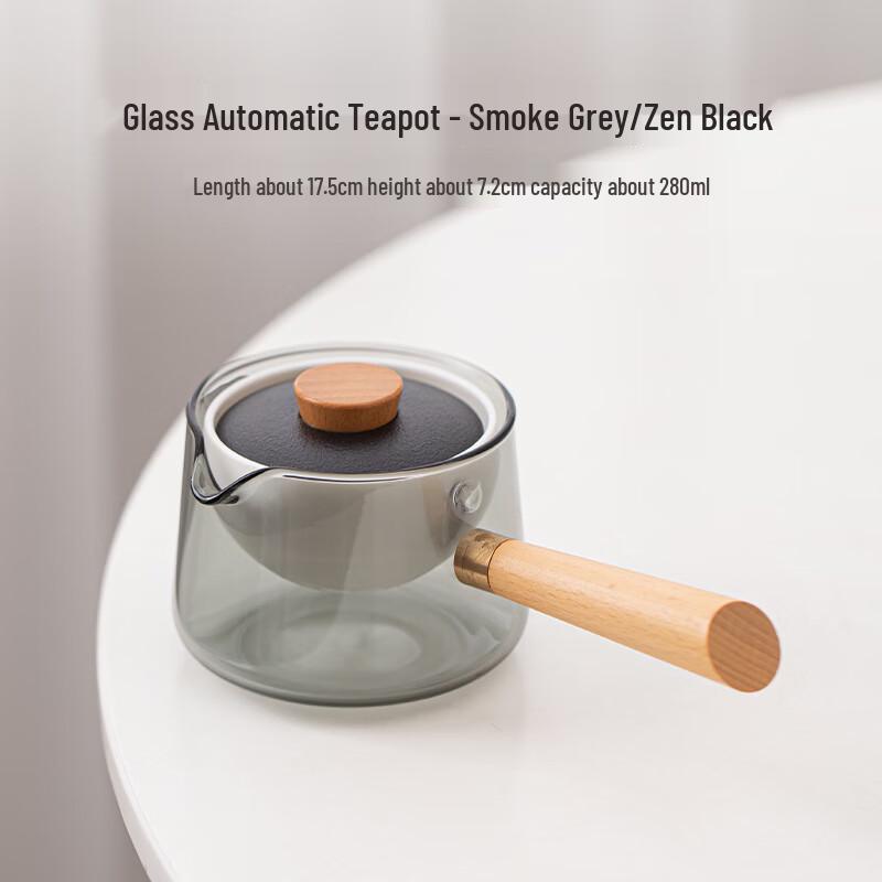 Aiqiyixuan SJ Portable Outdoor Automatic Travel Tea Set Glass Automatic Teapot