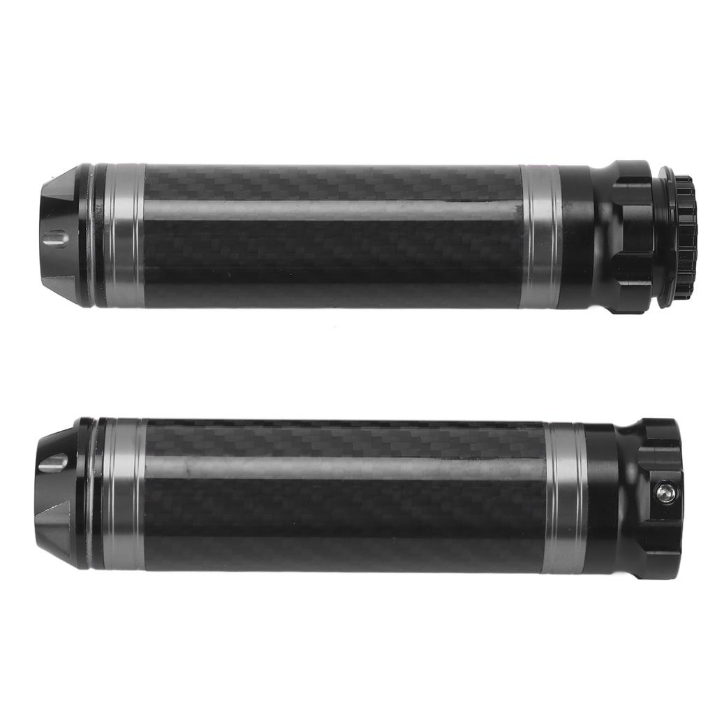 2PCS Motorcycle Handle Bar Grip Cover Carbon Fiber Corrosion Resistant Waterproof Universal for