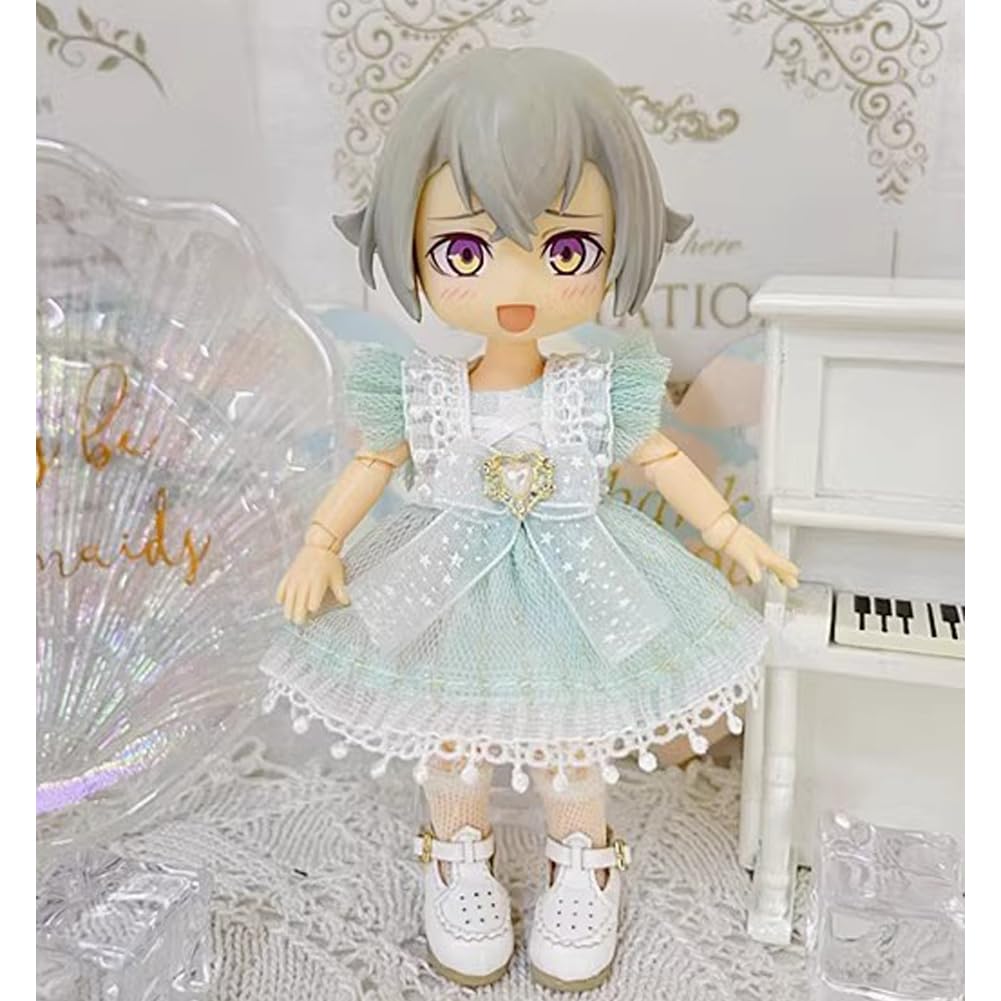 rakulifey Obitsu 11 Clothing Dress, Green, Clothing, OB11 Size Outfit, Lolita Clothes, 11cm Obitsu Body Supplies