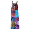 Women's Casual Straight Jumpsuit Sleeveless Bohemian Printed Jumpsuit