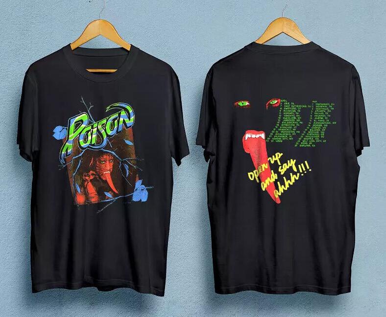 Vintage 1989 Poison Tour 1989 T-shirt size S-5XL L