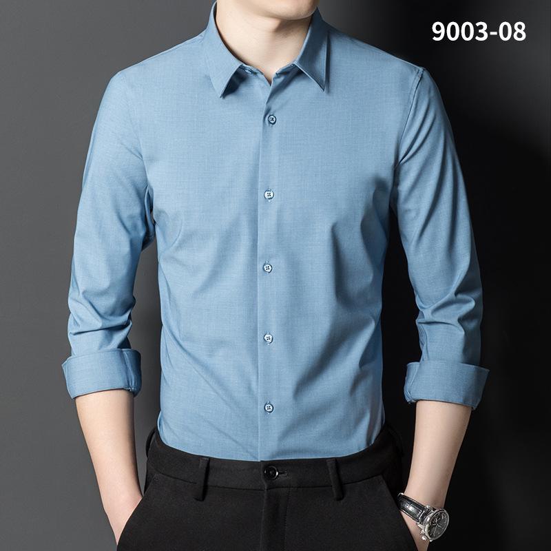 

Men s Bamboo Fiber Long Sleeve Stretch Dress Shirt – Non-Iron, Multi-Color, Casual Business Attire 38