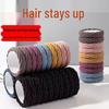 Durable Thick Elastic Hair Tie: Women's Seamless Korean Scrunchie