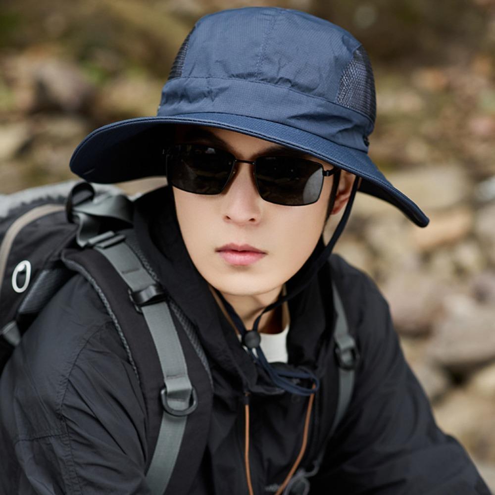 Quick-dry Men Fisherman's Hat Waterproof Hiking Cap Casual Folding Bucket Hat  Sports
