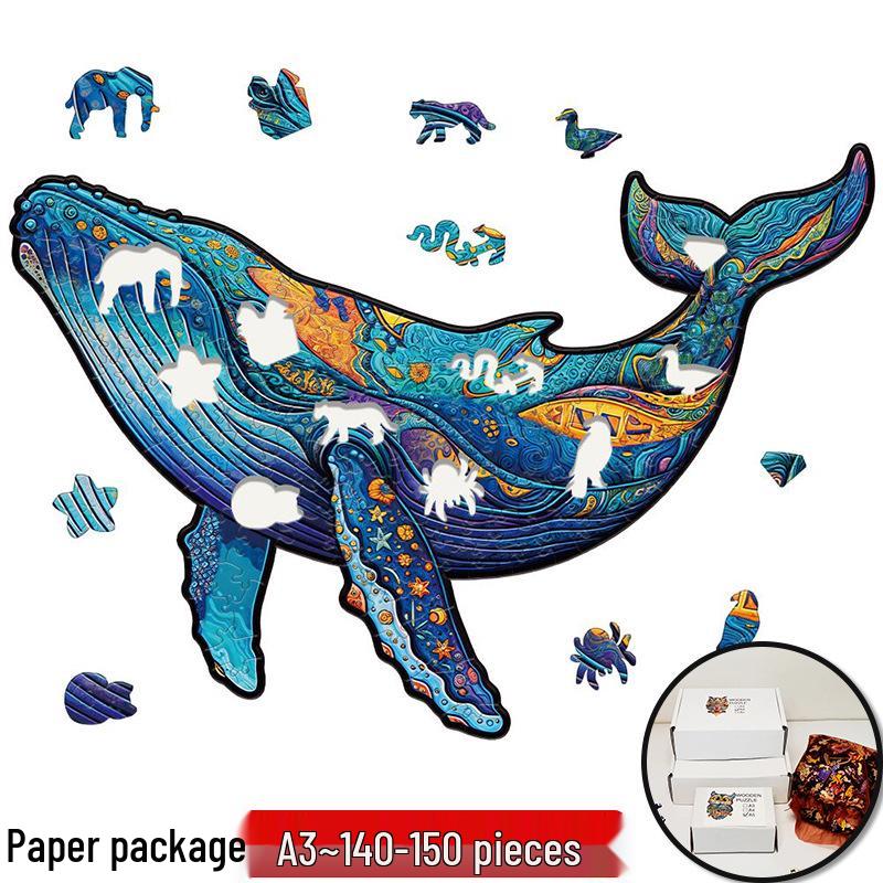Irregular Animal Dog Penguin Wooden Puzzle in Stock